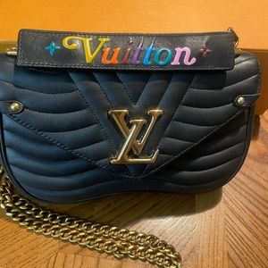 Authentic Louis Vuitton crossbody bag with original packaging, receipt & dustbag